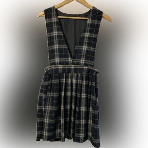 Plaid Pinafore Dress